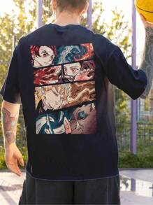 Men T-Shirts - 黑色 - 查看 1