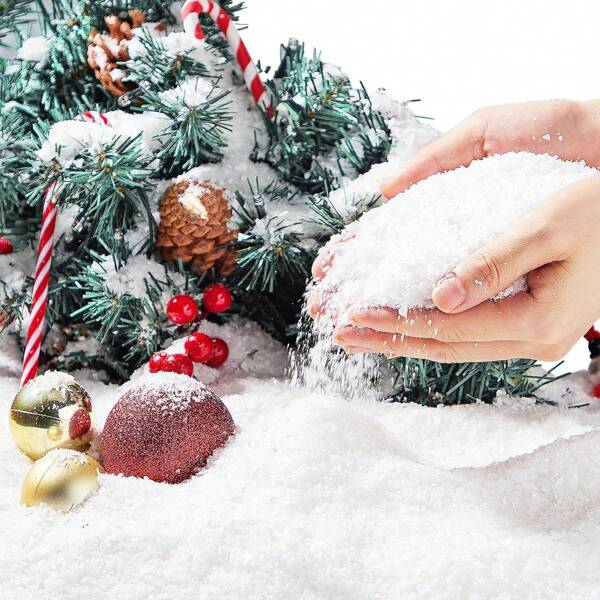100/300g Künstlicher Weihnachtsschnee, Plastik Schneebälle für Weihnachtsbaum Dekoration, Weihnachtsparty Geschenke, Feiertags Artikel, Winterdekorationen, Künstlicher Schnee Basteln und Winterdeko