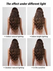 HAIRCUBE 26 And 30 Inch Long Curly Wigs With Bangs Brown Wavy Wigs Loose Super Long Wavy Wig For Women Synthetic Wigs For Girls Daily Party Use Black Heat Resistant Long Curly Wave Wig. - 漸層棕色 - 查看 7