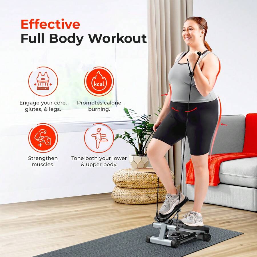 Mini Stepper For Exercise LowImpact Stair Step Cardio Equipment With