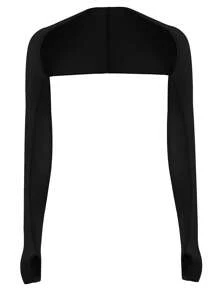 Shoulder Women Cooling Shawl Arm Sleeve With Finger Hole, Comfortable & Breathable, Anti-UV, Ladies Sun Protection Cooler Shrug - A - View 8