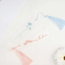 Separador de libros personalizado con la flor de nacimiento, separador de libros floral personalizado para mujeres, regalo de separador de libros de acrílico, separador de libros con nombre, separador de libros estético con borla, regalo para ella regreso a la escuela, ornamental, multifuncional, regalos ideales para él, regalos ideales para ella, novio, novia, familia, amigos, niños, trabajadores, estudiantes, clientes, para ella, para negocios/trabajo/oficina, para la escuela, regreso a la escuela, regreso a la escuela, útiles escolares