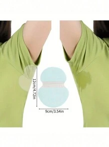 20/40/60/80/100pcs,SweatBlock Underarm Sweat Pads - Disposable Antiperspirant Pads For Men And Women - Stay Dry And Confident All Day - White - View 9