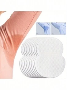 20/40/60/80/100pcs,SweatBlock Underarm Sweat Pads - Disposable Antiperspirant Pads For Men And Women - Stay Dry And Confident All Day - White - View 8