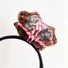 1个趣味逼真螃蟹发箍，虾形发夹，创意直播道具