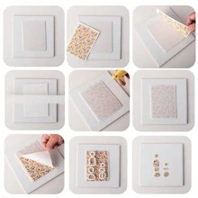 Floral Pattern Transfer Paper For Polymer Clay Jewelry Making, Water Transfer Paper For Polymer Clay, Natural Plant Clay Transfer Paper For Polymer Clay Earring Making - Pattern - View 5