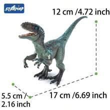 [Tem certificado infantil] Brinquedo modelo de dinossauro realista, estatueta de animal selvagem, brinquedo sensorial e presente de festa, adequado para decoração de quarto de crianças ou meninas e meninos