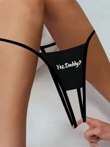 Dames Zwarte Sexy Ademende Naadloze Bloemenprint G-String Slipjes