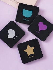 Gương trang điểm cầm tay, Gương vuông nhỏ gọn hai mặt gấp gọn kiểu công chúa, thích hợp làm quà tặng ngày lễ tình nhân - Nhiều màu - Xem 2