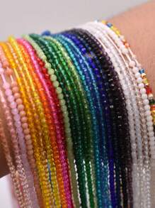 2x2.5mm 10 Strands Random Color Small  Waist Beads For Jewelry Necklace Earring Making  Accessories