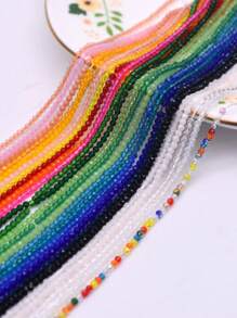 2x2.5mm 10 Strands Random Color Small  Waist Beads For Jewelry Necklace Earring Making  Accessories