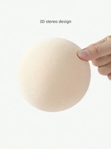 1對膚色乳膠胸墊，適合運動內衣和比基尼泳衣 - 杏色 - 查看 9
