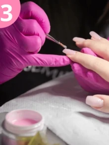 Kit With 2 Gel Pink Nude 15g Led UV Lengthening Acrigel Fiber Nail Gel Manicure And Pedicure - 彩色 - 查看 9