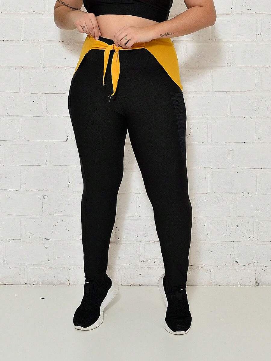 Women Sports Pants - Vàng - Xem 1