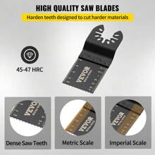 100PCS Oscillating Saw Blades, Quick Release Multitool Blades Kit, HCS Tool Blades For Wood Plastic Metal Nails Bolts, Compatible With Dewalt Fein Worx Bosch Makita Milwaukee