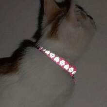 2pcs Reflective Pet Collar, Adjustable Anti-Choking Buckle Necklace For Small Cats And Dogs