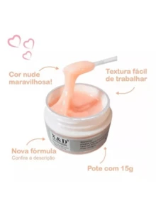 Kit With 2 Gel Pink Nude 15g Led UV Lengthening Acrigel Fiber Nail Gel Manicure And Pedicure - 彩色 - 查看 6