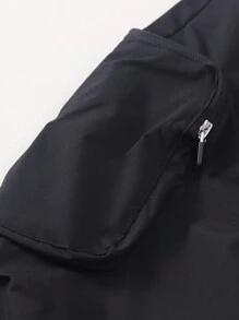 Annil Boys' Double Layered Casual Pants For Spring And Autumn, And Versatile - Black - View 4