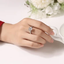 Moissanite Engagement Ring Custom Name Ring Wedding Band S925 Sterling Silver Promise Ring Eternity Ring Anniversary Ring Luxury Jewelry Gifts For Women Customized Gift