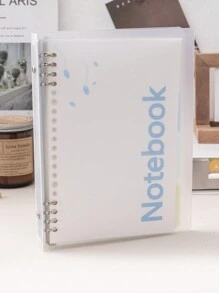 1pc Simple Replaceable Refill A5 Horizontal Lined Notebook For Students, Classroom Note-Taking, Suitable For School Stationery & Writing
