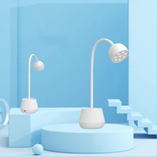 1 件 24W LED UV 指甲灯，迷你，带鹅颈管的快干灯，LED 指甲灯 365nm 405nm 360° 可旋转指甲固化灯 USB 充电（可选充电版和插入版） - 彩色 - 查看 10