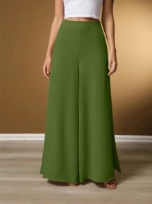 Women Pants - Army Green - View 1