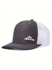 1pc Men's Mountain Printed Baseball Cap Outdoor Hiking Mesh Hat - Multicolor - View 14