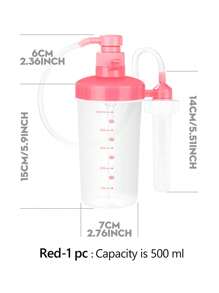 1 Peça, Banheira Portátil com Pressão de 350ml/500ml com Sistema de Limpeza Reutilizável para Higiene Feminina