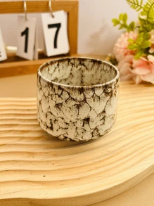 1 件窑变陶瓷白色饮水杯，宫廷风格咖啡杯，办公室水杯，190 毫升学校用品返校 - 藍色 - 查看 7