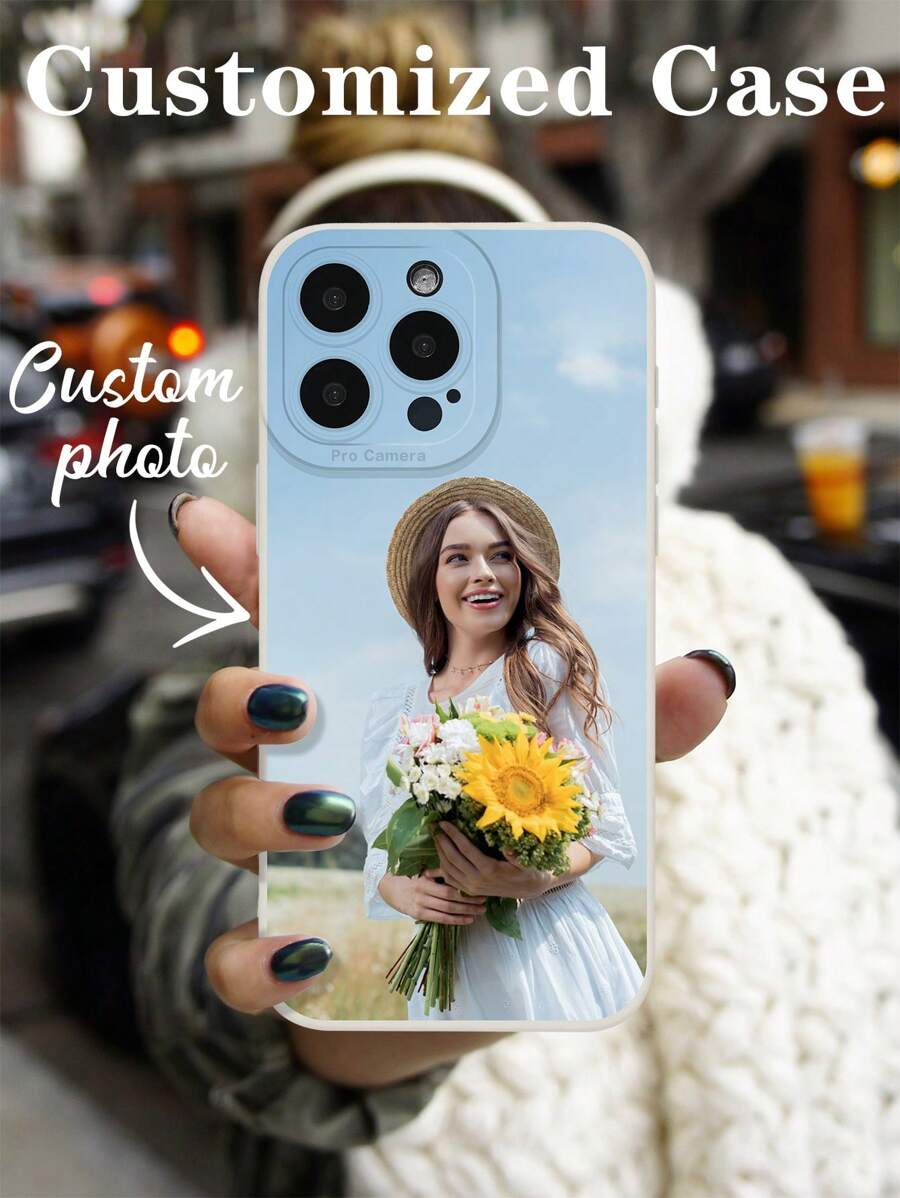 1 pezzo Custodia morbida per telefono personalizzabile con foto commemorativa di coppia, custodia protettiva per telefono a copertura totale antiurto, custodia per telefono personalizzata adatta per modelli di telefono 11, 12, 13, 14, 15, 16 Pro Max, A14, A15, A16, A54, A53, S24 Ultra, S23 Ultra, S25 Ultra, elegante, colorata, vintage, carina, semplice, divertente, personalizzata, unica, idea regalo ideale per lui, idea regalo ideale per lei, fidanzato, fidanzata, famiglia, amici, nonni, coppia, per anniversari, per compleanni, scelta stagionale, custodie per telefono 2025, custodie per telefono carine - Cachi - Visualizzare 1