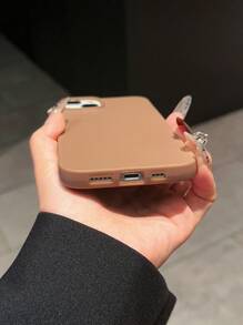 1 Stück braune mattfarbige Handyhülle, kompatibel mit Apple iPhone 11 12 13 14 15 Pro Max, Schutzhülle - Khaki - Übersicht 4