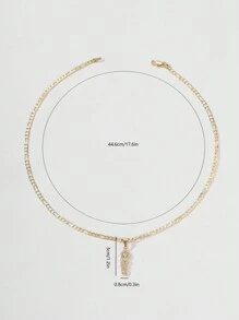 1pc Luxurious Copper Zirconia St. Jude Pendant Necklace, Various Sizes, Best Wishes Gift Box, Suitable For Lovers, Friends, Daily Or Festival Wear, Prayer