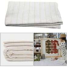 Handmade Tufted Embroidery Fabric, Yellow Thread Fabric, Carpet Base Fabric