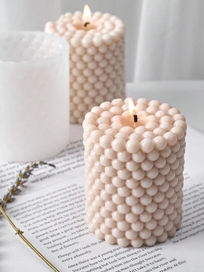 Bubbelcylinder silikonljusform