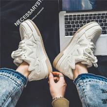 Men's Soft Sole Breathable Casual Sports Shoes Board Shoes - 白色 - 查看 6