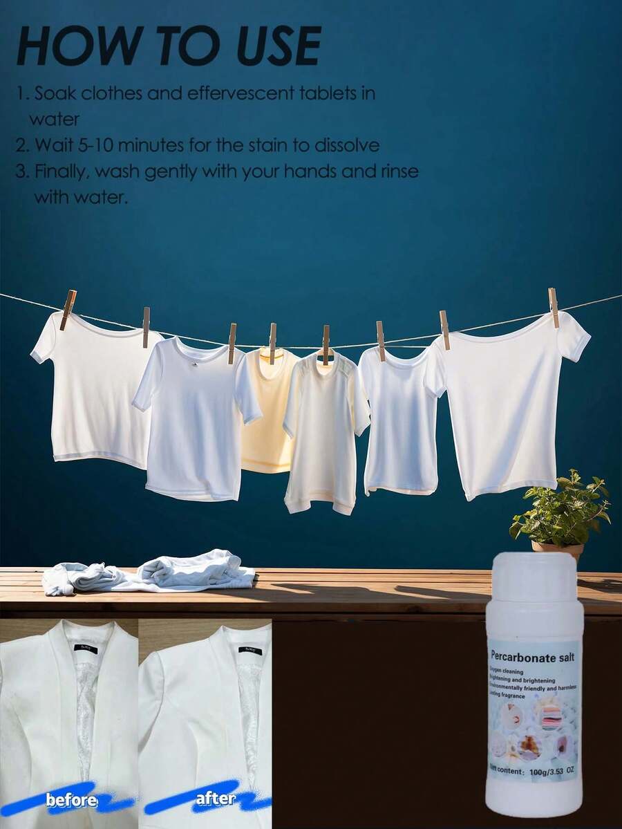 1pc 100g Clothing Cleaning Enzyme Explosive Salt - Bio-enzyme Explosion Salt - View 1