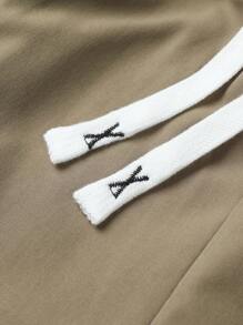 2pcs/Set Spring/Summer Teen Boy Casual And Fashionable Joggers With Drawstrings, Great For School And Daily Wear, Without Lining - Black - View 5