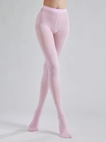 1pc Women's Colorful Velvet Pantyhose, Anti-Hook, Slimming Effect, Ultra Elastic Thick Stockings, Fashionable, Multiple Colors Available