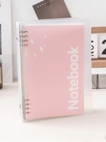 1pc Simple Replaceable Refill A5 Horizontal Lined Notebook For Students, Classroom Note-Taking, Suitable For School Stationery & Writing