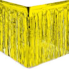 10Ft Metal Foil Tassel Banner, Metal Tassel Curtain Wall Hanging Background Tinsel Drapes Skirting Decor, Suitable For Decorating Parade Floats, Single Party, Weddings, Birthdays, Halloween, Easter Day, Party Decorations, Back To School Valentine Day