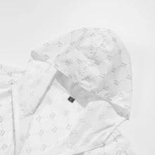 Áo khoác da Unisex mùa hè, Quần áo chống nắng bằng lụa băng mỏng, Áo khoác thể thao thoáng khí, Chống tia UV, Áo làm mát, Thích hợp cho du lịch và đi bộ đường dài câu cá - trắng - Xem 2