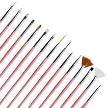 Nail Art Brushes - 粉色 - 查看 1