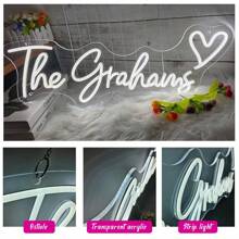 Custom Led Neon Sign Room Decor,Personalized Wedding Neon Sign Valentine's Day Gift ,Festival Neon Sign Home Decoration Wedding Backdrop USB Power.