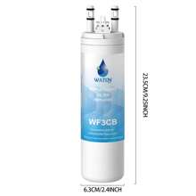 Replacement For WF3CB, Pure Source 3, WF425, 706465, 242069601, 242086201, 242017800, Refrigerator Water Filter, NSF 42 Certified Water Filter, Reduces Chlorine, Taste&Odor, Pack Of 2 - White - View 2