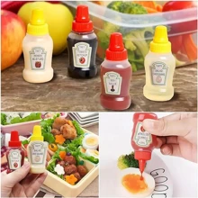 4/8pcs Mini Portable Condiment Bottles - Perfect For On-The-Go Travelers Office Lunch Summer Picnics Camping