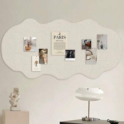 1 块自粘式不对称装饰展示板，无需钻孔，适用于照片墙