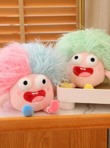 Pop-Eyed Crazy Kid Plush Stuffed Doll - Multicolor - View 6