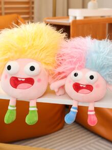Pop-Eyed Crazy Kid Plush Stuffed Doll - Multicolor - View 7