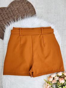 Women Shorts - 橘色 - 查看 5