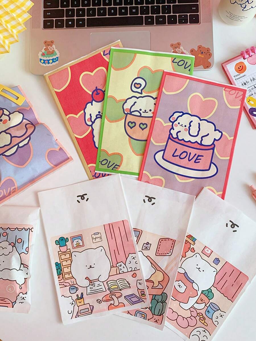 12pcs Cartoon Graphic Random Gift Bag - Multicolor - View 1